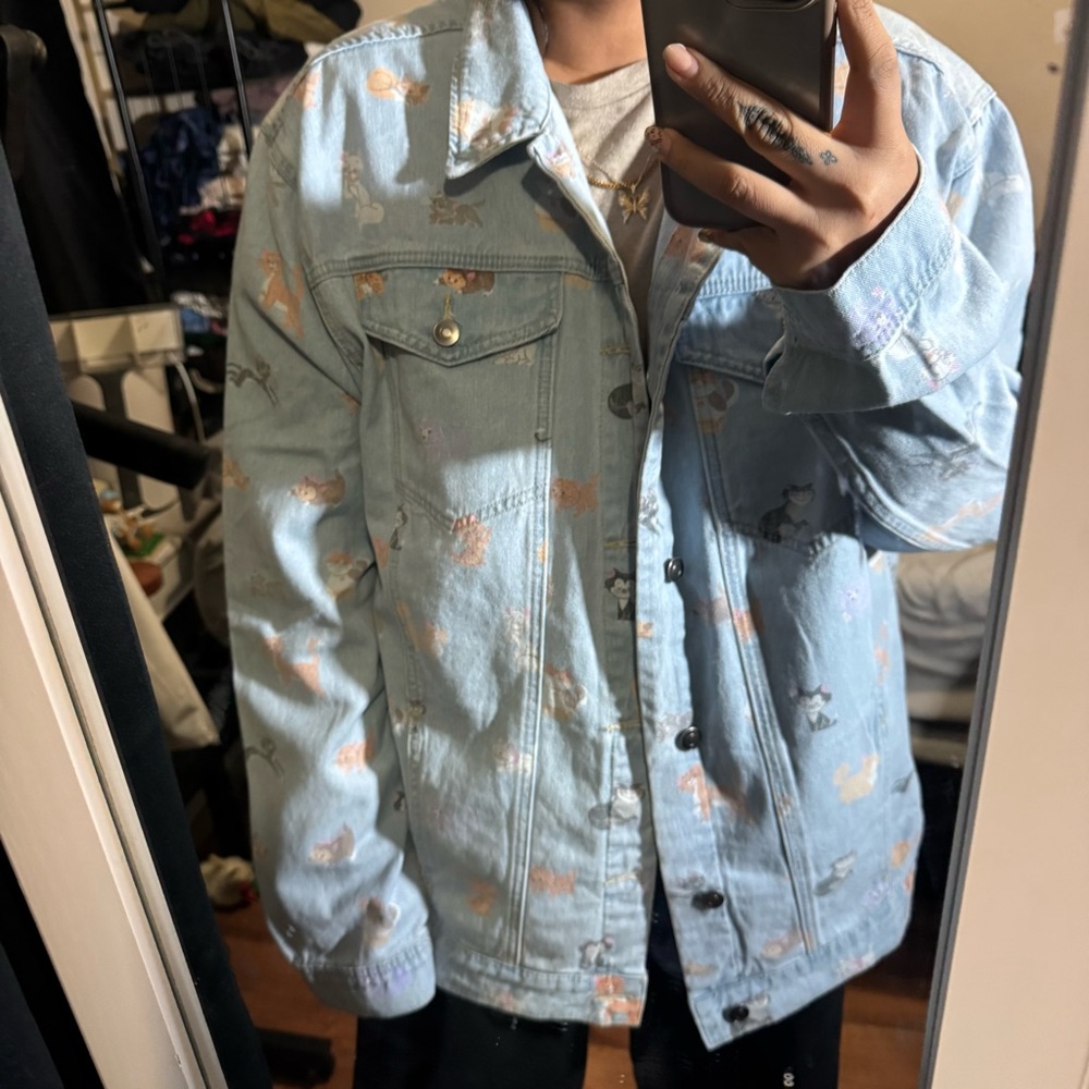 Disney Parks Cat Denim Jacket